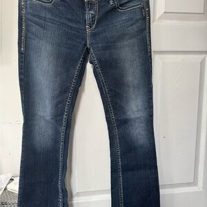 Silver Blue Flare & Wide Leg Jeans